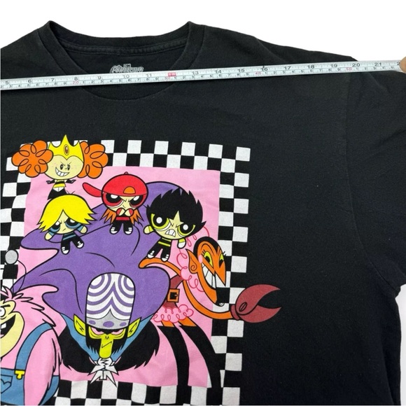 The Powerpuff Girls Mens Large Black T-Shirt Graphic Mojo Jojo Cartoon Network - Picture 6 of 8